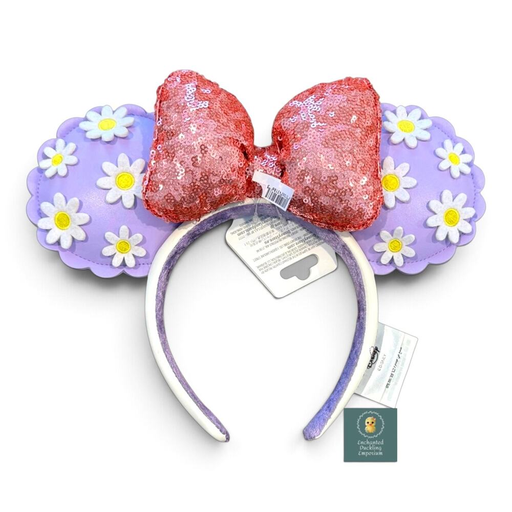 Disney Parks Daisy Duck Floral Minnie Mouse Ears Headband 2026 NWT